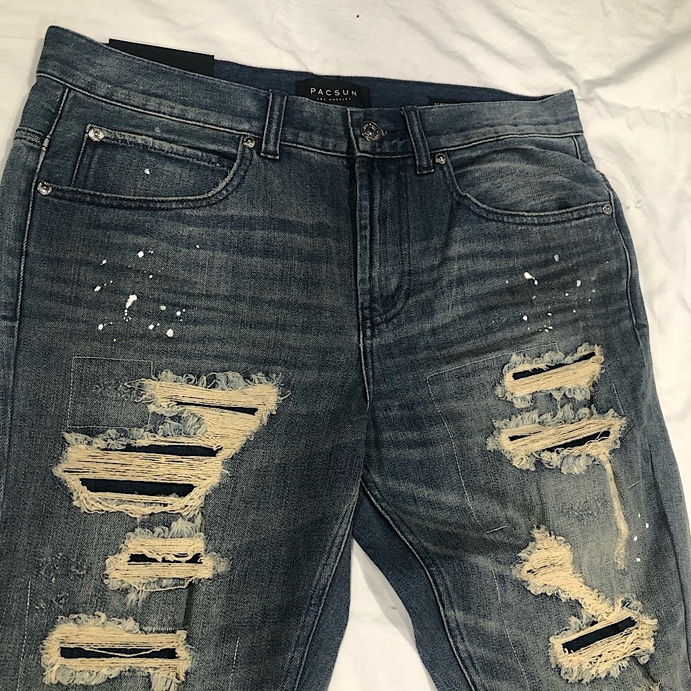 *New*Pacsun men ripped skinny jeans size 31x32